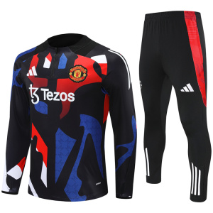 Ensemble d’entraînement Manchester United Camouflage Noir 2024/25