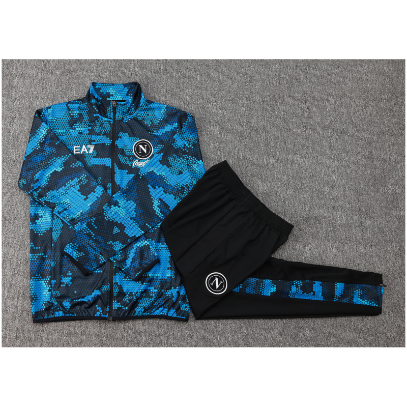 Ensemble d’entraînement pour enfants Napoli Veste + Pantalon Bleu 2024/25