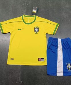 Maillot domicile rétro enfant Brésil 1998
