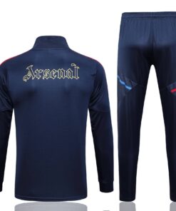 Ensemble de survêtement Arsenal : Veste + Pantalon d’entraînement Bleu Marine 2023/24