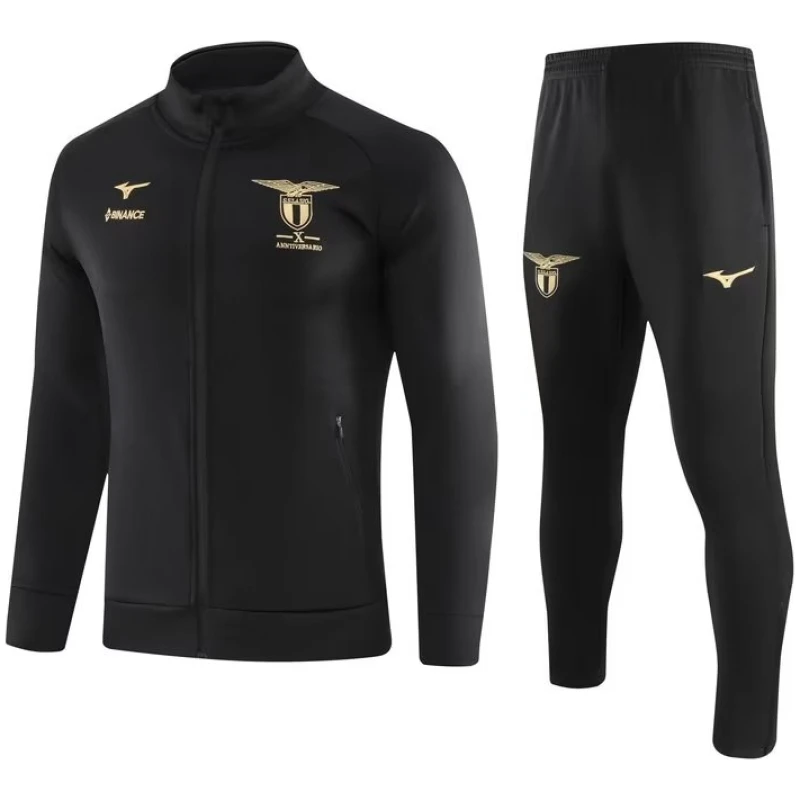 Ensemble de survêtement d’entraînement S.S. Lazio Veste + Pantalon Noir 2023/24