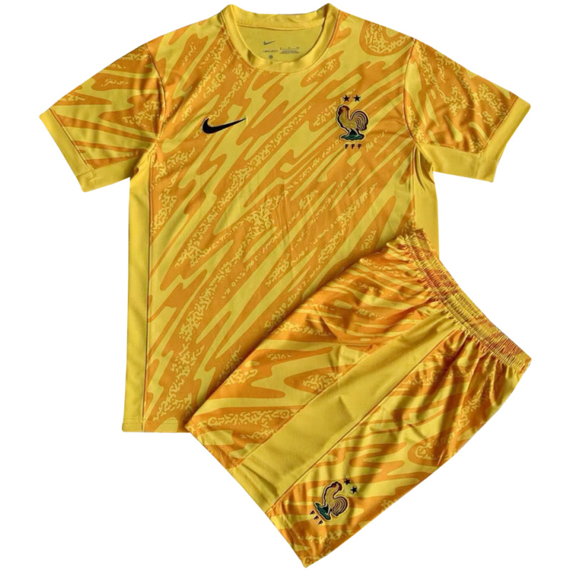 Maillot de Gardien Jaune Enfant France 2024