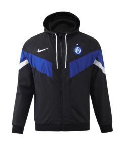 Veste coupe-vent toutes saisons Inter Milan noire 2024/25