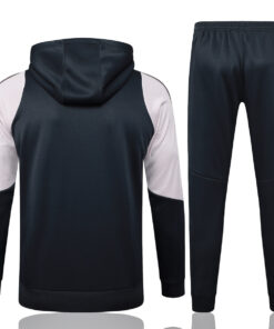 Sweat à capuche Real Madrid + Pantalon Ensemble d’entraînement Gris foncé 2024/25