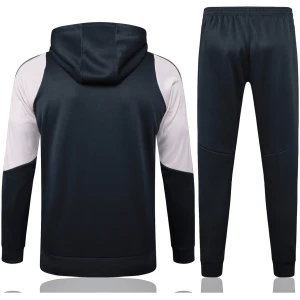 Sweat à capuche Real Madrid + Pantalon Ensemble d’entraînement Gris foncé 2024/25