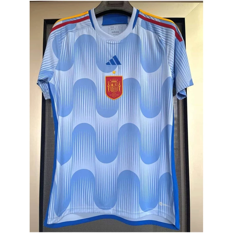 Maillot extérieur de l’Espagne pour la Coupe du Monde de la FIFA Qatar 2022.