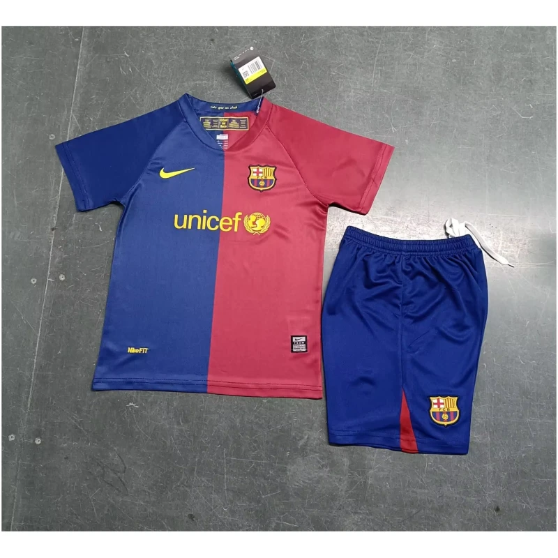 Maillot Domicile Enfant Retro Barcelone 2008/09