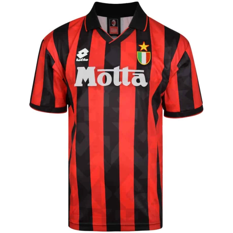 Maillot Domicile Rétro de l’AC Milan 1993/1994
