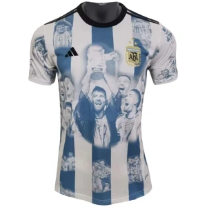 Maillot commémoratif de l’Argentine 3 étoiles championne du monde