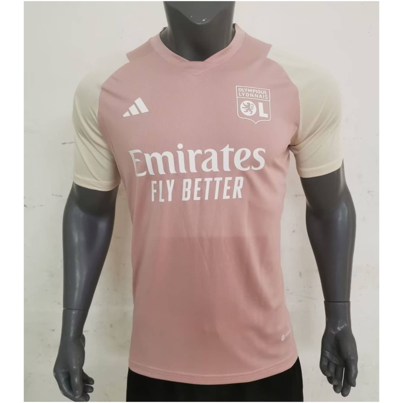 Maillot d’entraînement court avant-match Olympique Lyonnais Rose 2023/24