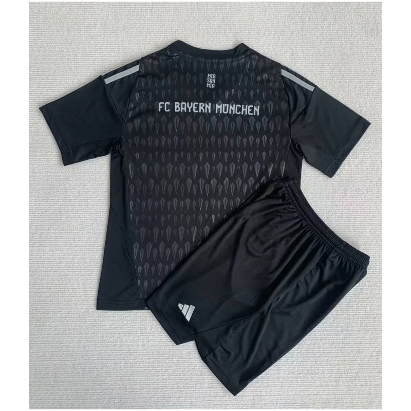 Maillot de Gardien de But Bayern Munich Enfant Noir 2023/24