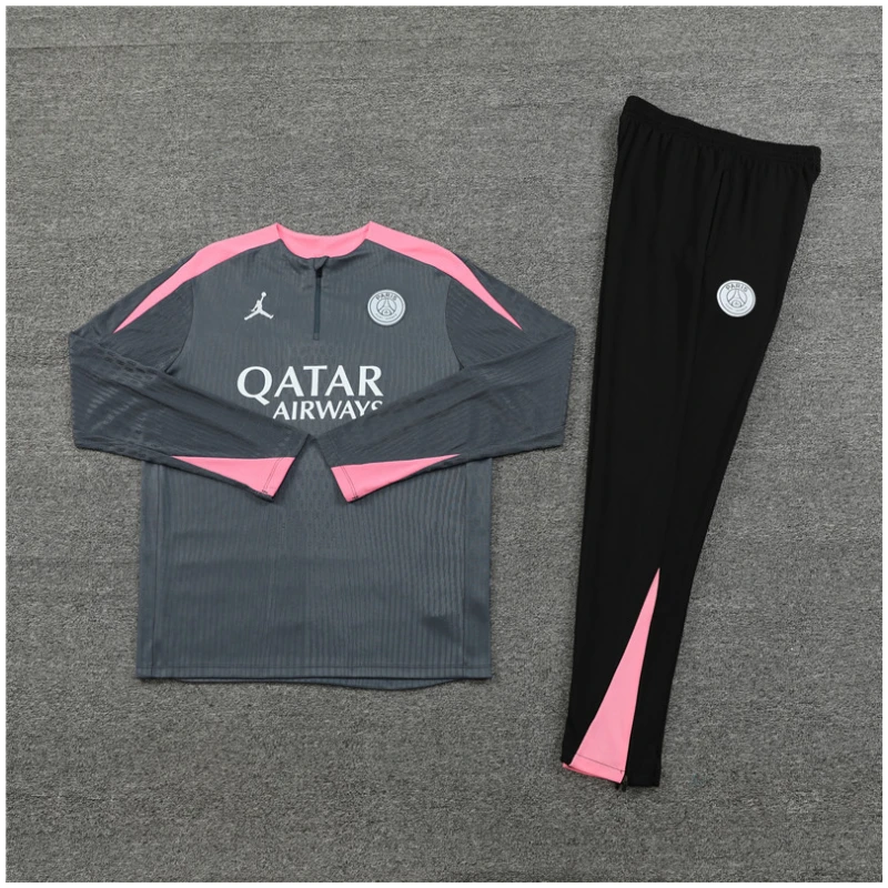 Ensemble d’entraînement enfant PSG x Jordan gris 2024/25