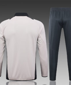 Ensemble de survêtement pour enfants Real Madrid Veste + Pantalon d’entraînement Gris clair 2024/25