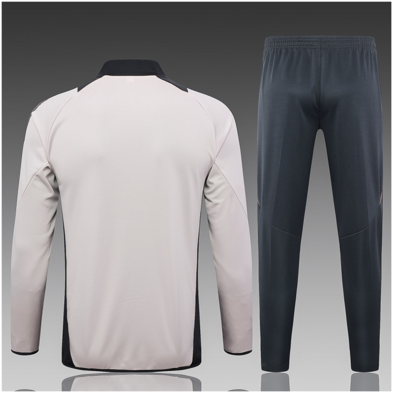 Ensemble de survêtement pour enfants Real Madrid Veste + Pantalon d’entraînement Gris clair 2024/25