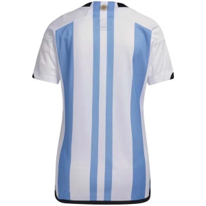 Maillot Domicile 3 Étoiles Femme Argentine Champions de la Coupe du Monde FIFA Qatar 2022