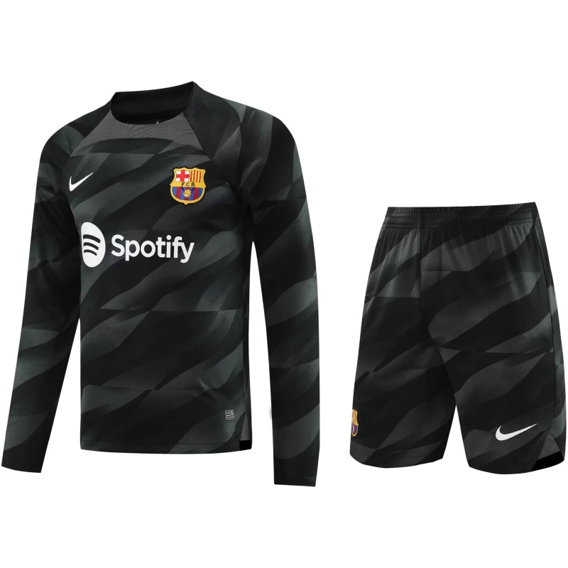 Maillot Noir Manches Longues Gardien de But Barcelone 2023/24