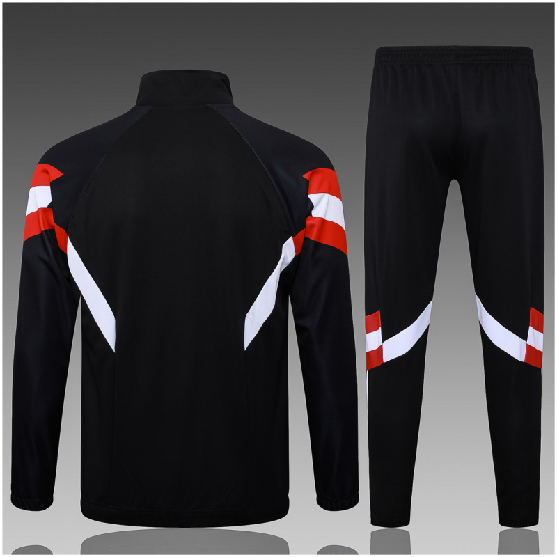 Ensemble Entraînement Veste + Pantalon Enfant Manchester United Noir 2024/25