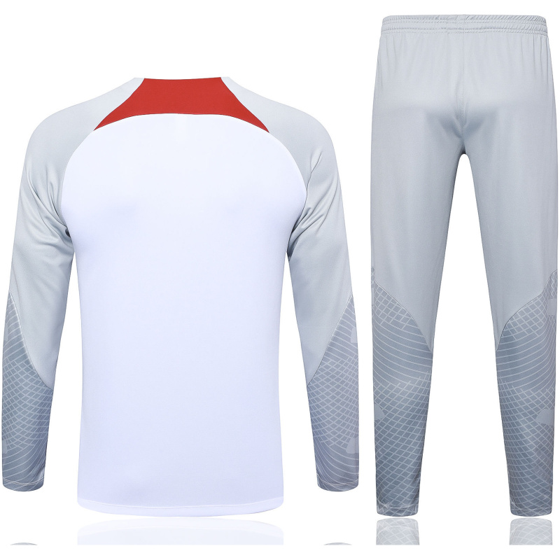 Ensemble d’entraînement enfant Liverpool blanc 2023/24