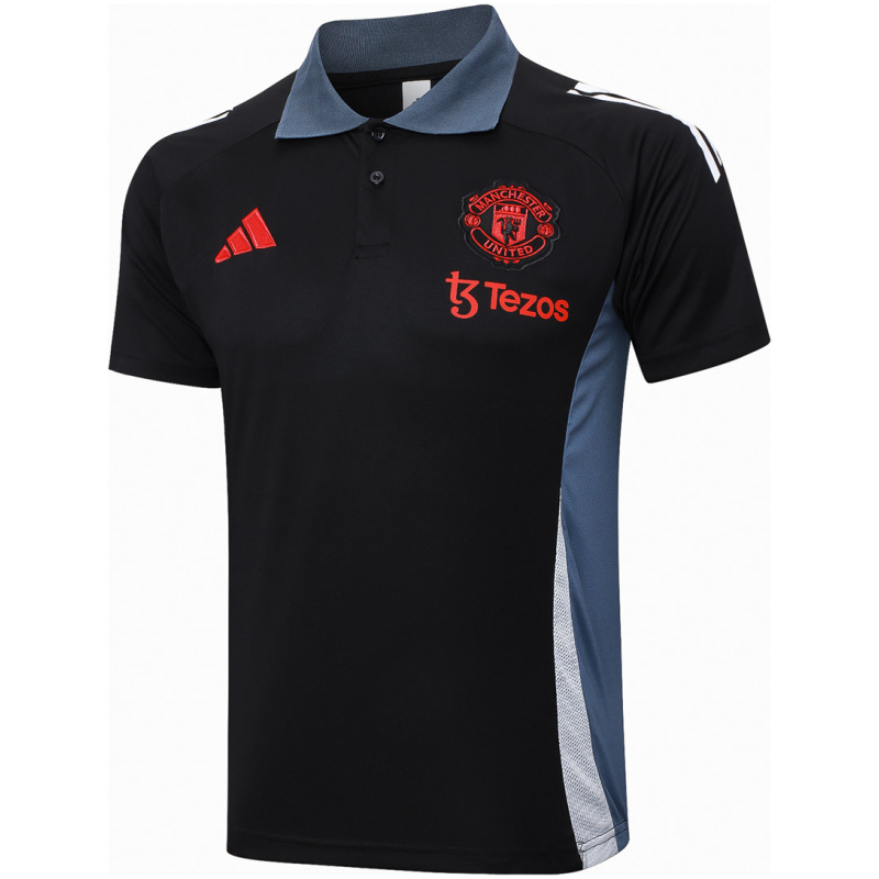 Polo shirt noir Manchester United 2024/25