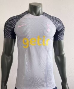 Maillot d’entraînement pré-joueur authentique gris de Tottenham Hotspur 2023/24 – joueur