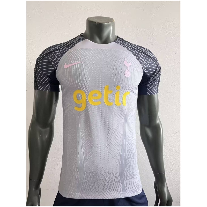 Maillot d’entraînement pré-joueur authentique gris de Tottenham Hotspur 2023/24 – joueur