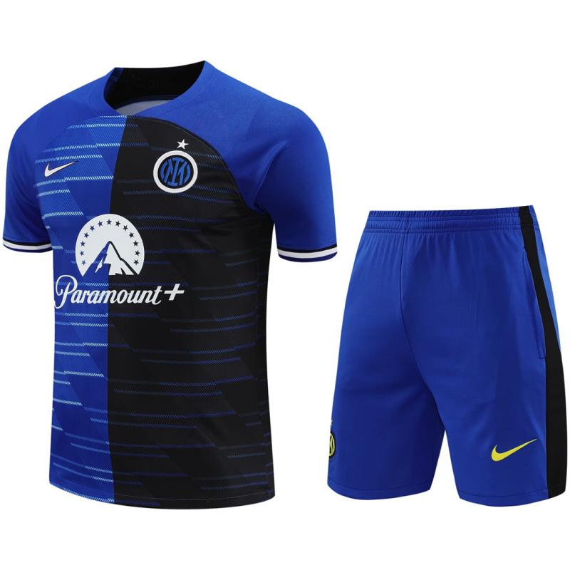 Tenue d’entraînement courte de l’Inter Milan bleue 2024/25