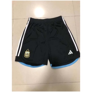 Shorts noirs domicile 3 étoiles d'Argentine Champions de la Coupe du Monde de la FIFA Qatar 2022