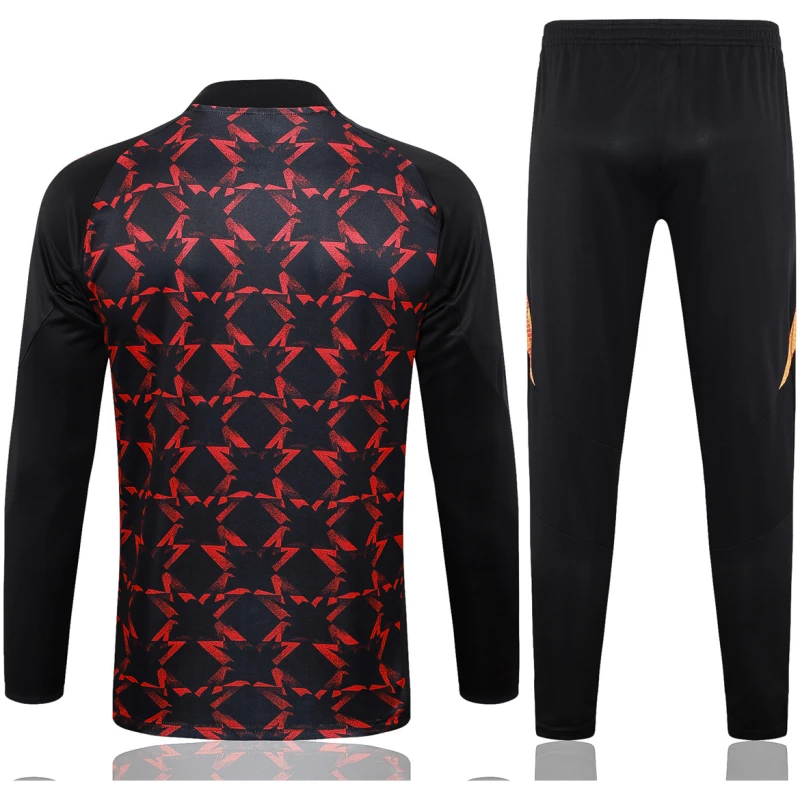 Tenue d’entraînement Manchester United Noir – Rouge 2024/25
