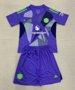 Maillot Violet de Gardien pour Enfants Manchester United 2024/25