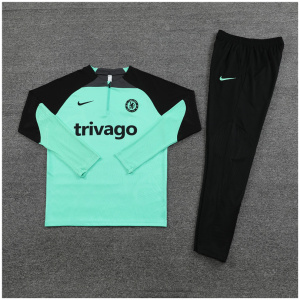 Ensemble d'entraînement enfant Chelsea vert 2023/24