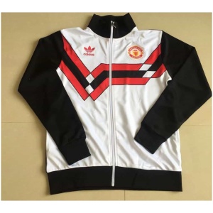 Veste Rétro Manchester United Noire – Blanche 1990