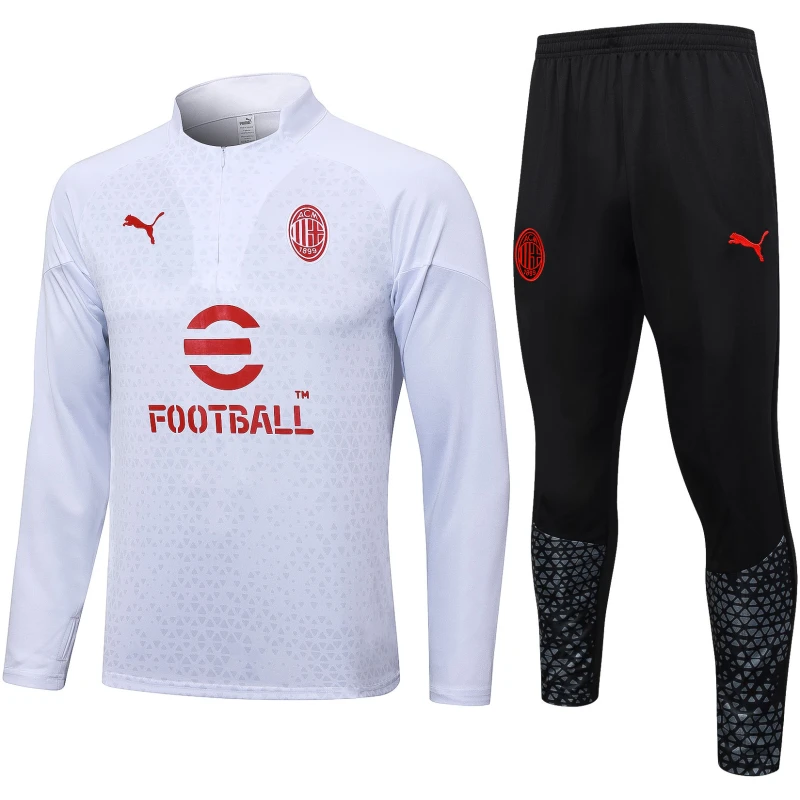 Tenue d’entraînement de l’AC Milan motif blanc 2023/24