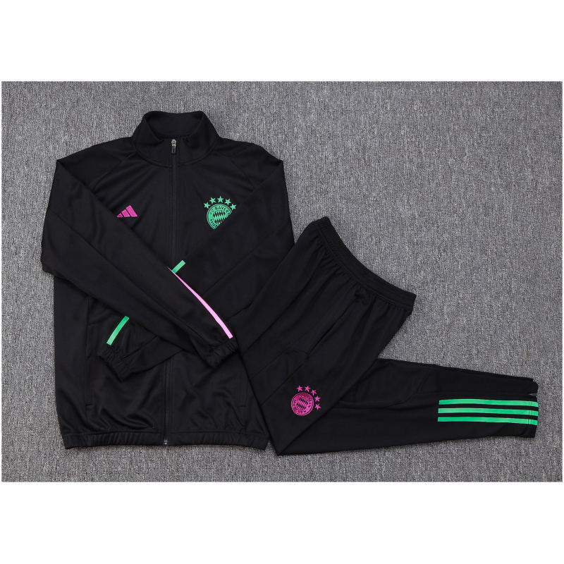 Ensemble de survêtement enfants Bayern Munich Veste + Pantalon Noir 2023/24