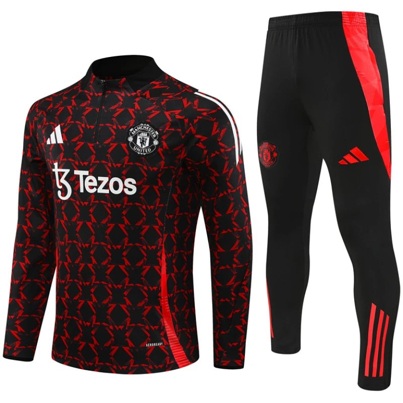 Tenue d’entraînement Manchester United Rouge – Noir 2024/25
