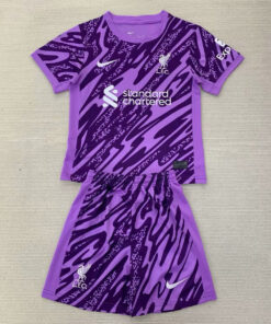 Maillot de gardien violet pour enfants de Liverpool 2024/25
