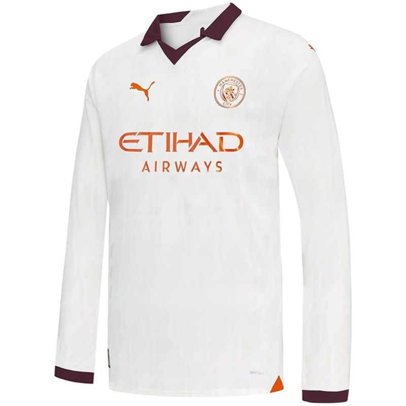 Maillot Extérieur Manchester City Manches Longues 2023/24