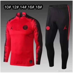 Tenues d’entraînement pour enfants du PSG rouges 2018