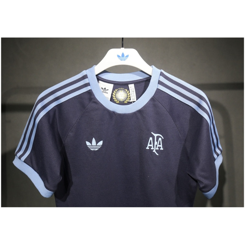 Maillot Adidas Originals Argentine 3 Bandes 100% Coton Marine 2025 – joueur