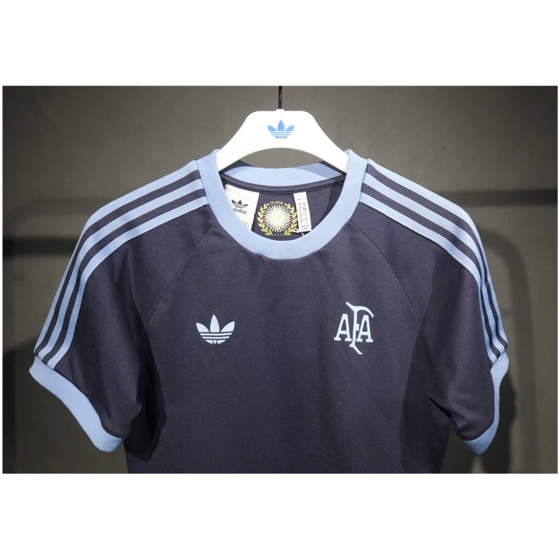 Maillot Adidas Originals Argentine 3 Bandes 100% Coton Marine 2025 – joueur