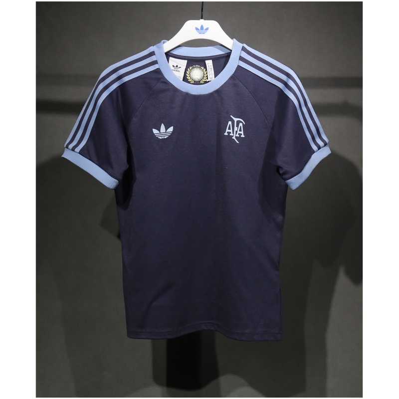Maillot Adidas Originals Argentine 3 Bandes 100% Coton Marine 2025 – joueur