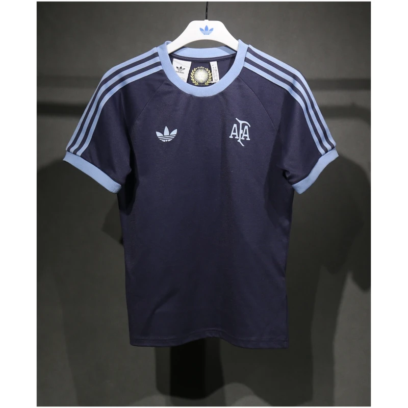 Maillot Adidas Originals Argentine 3 Bandes 100% Coton Marine 2025 – joueur