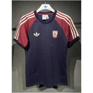 Maillot Arsenal Adidas Originals 3 Bandes en Pur Coton Marine 2024/25 – joueur