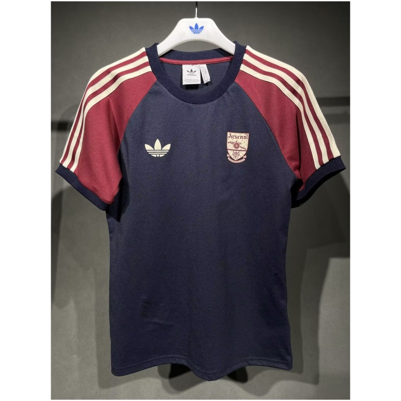 Maillot Arsenal Adidas Originals 3 Bandes en Pur Coton Marine 2024/25 – joueur