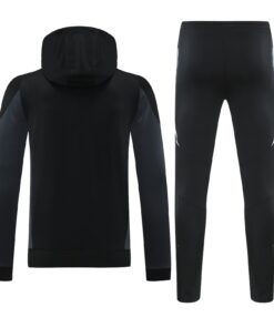 Tenue d’entraînement Manchester United : Sweat à capuche + Pantalon Noir 2024/25