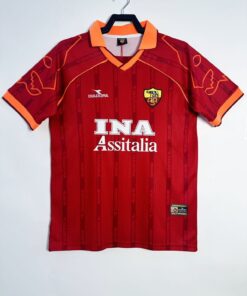 Maillot domicile rétro de la Roma 1999/2000