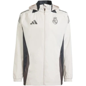 Veste coupe-vent toute météo Real Madrid Crème 2024/25