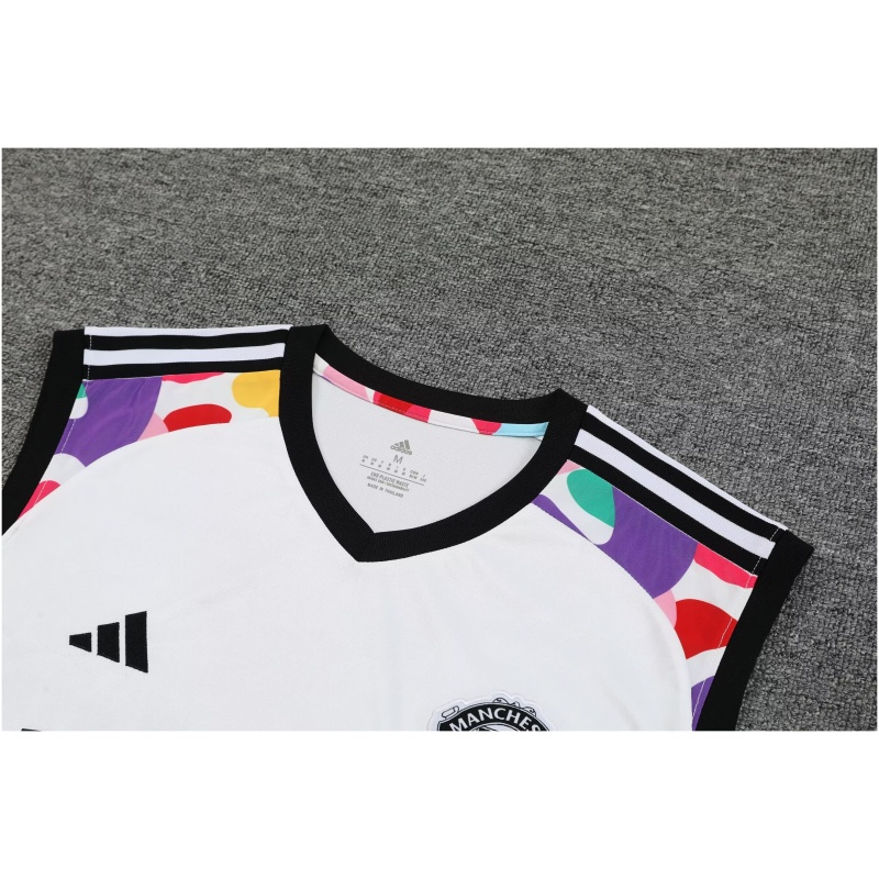 Combinaison Débardeur Manchester United Blanche 2024/25