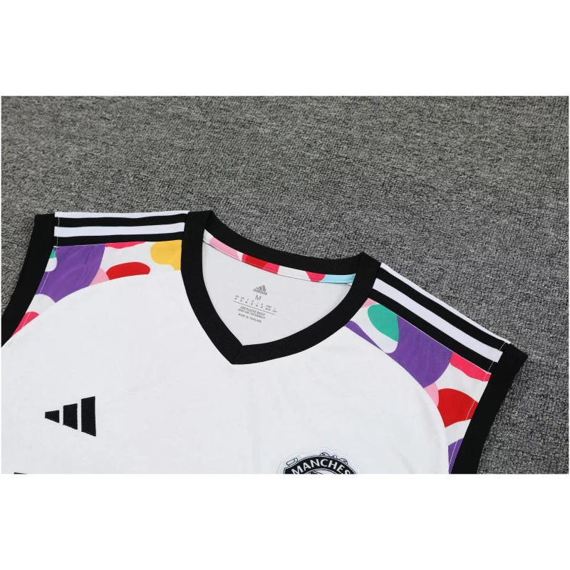 Combinaison Débardeur Manchester United Blanche 2024/25
