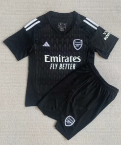 Maillot Noir de Gardien de But Enfant Arsenal 2023/24