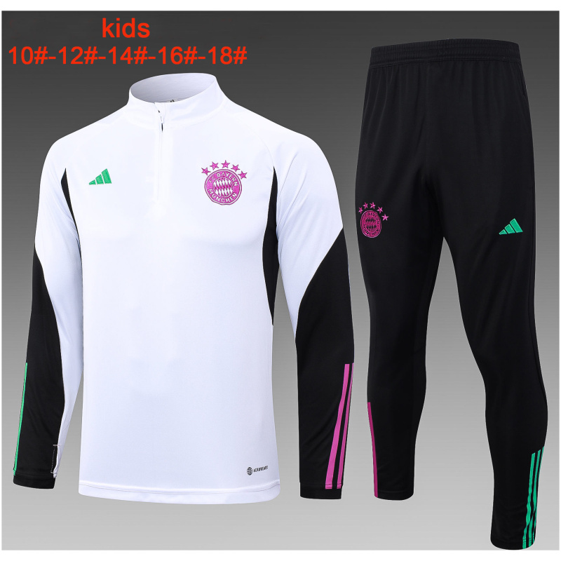 Ensemble d’entraînement pour enfants du Bayern Munich blanc 2023/24